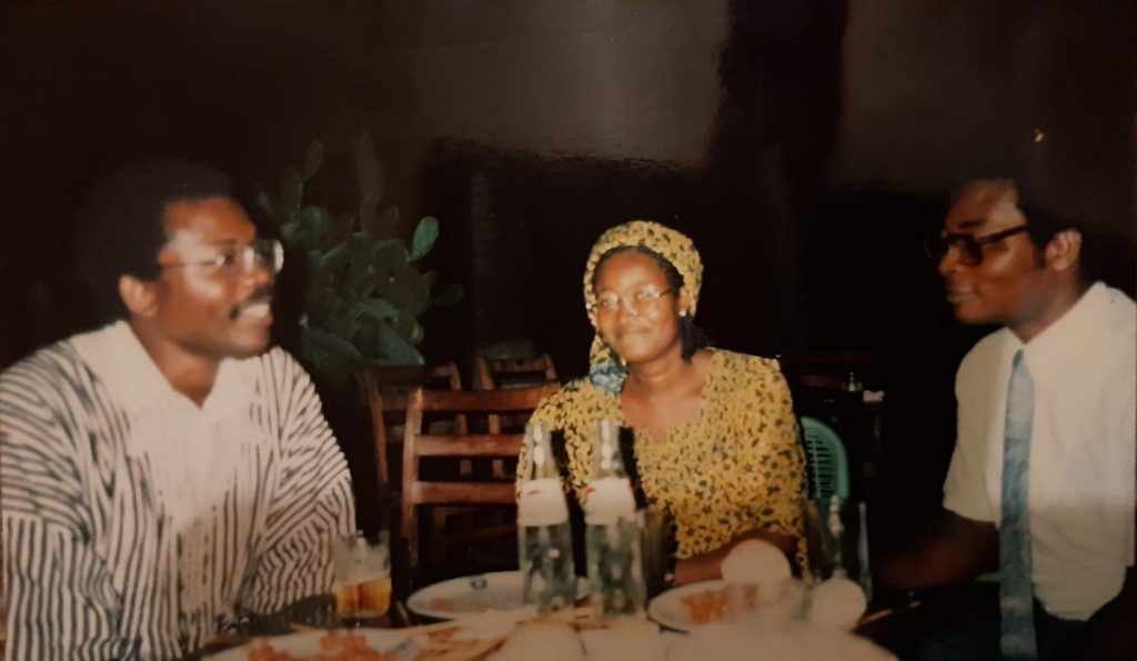 Dr. George Oduro with Dr. and Mrs. Sengretsi